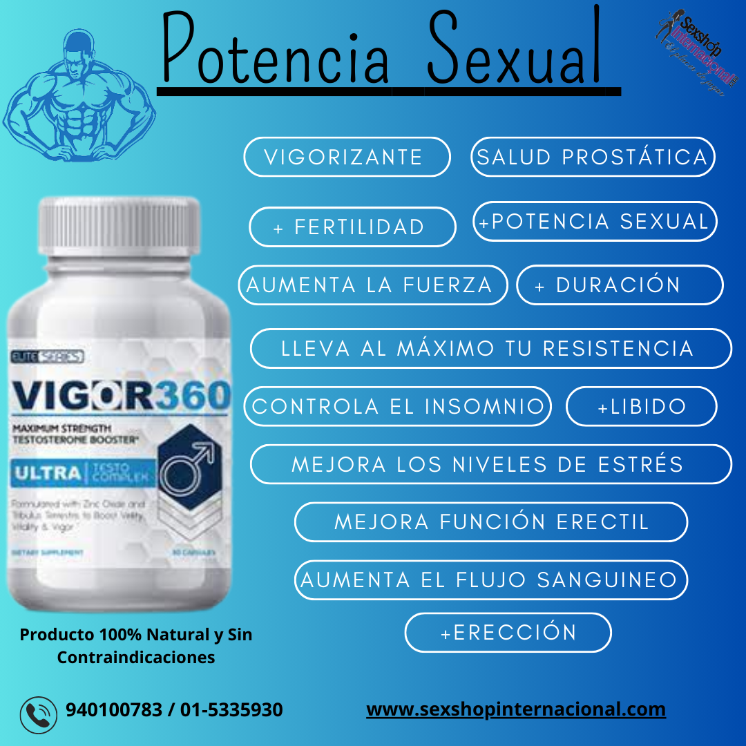 VIGOR 360 AUMENTA LA ENERGIA AL MAXIMO - SEXSHOP PLAZA NORTE.